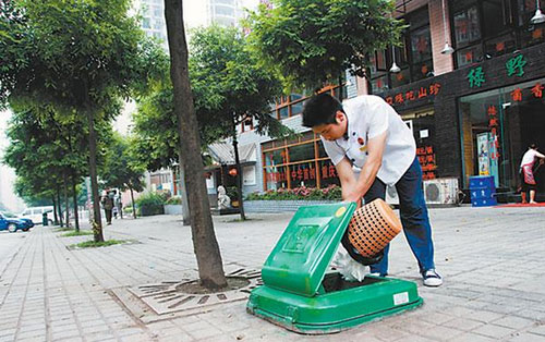 南昌各社區隱形垃圾桶告別污水橫流   